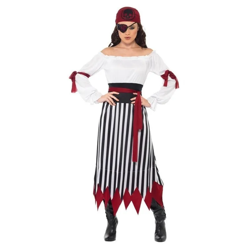 Pirate Lady Costume - Black and White