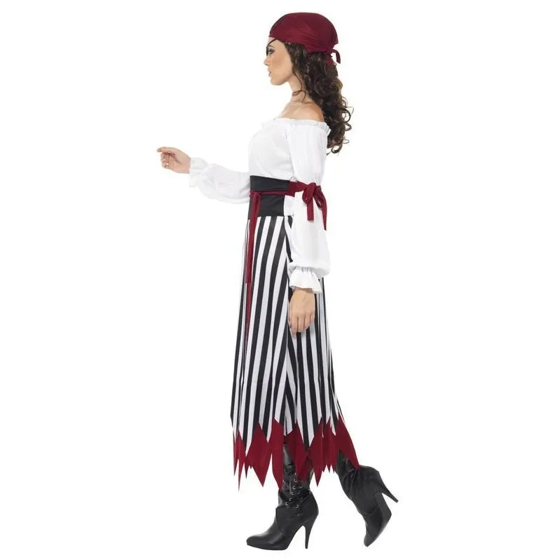 Pirate Lady Costume - Black and White