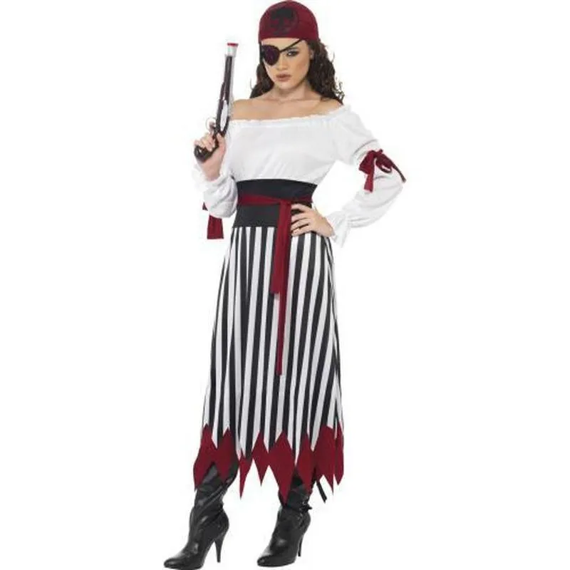 Pirate Lady Costume - Black and White