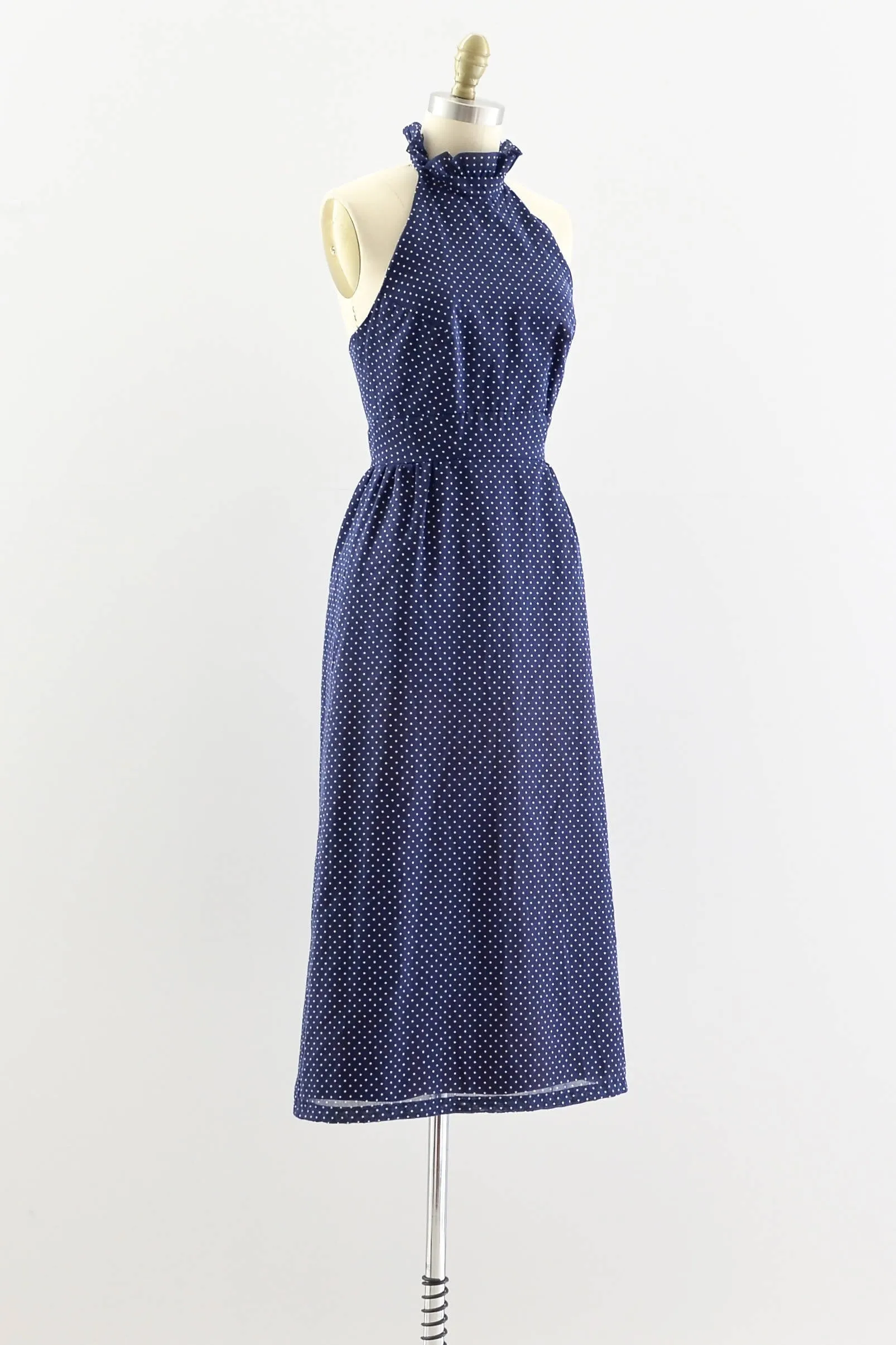 Polka Dot Halter Dress