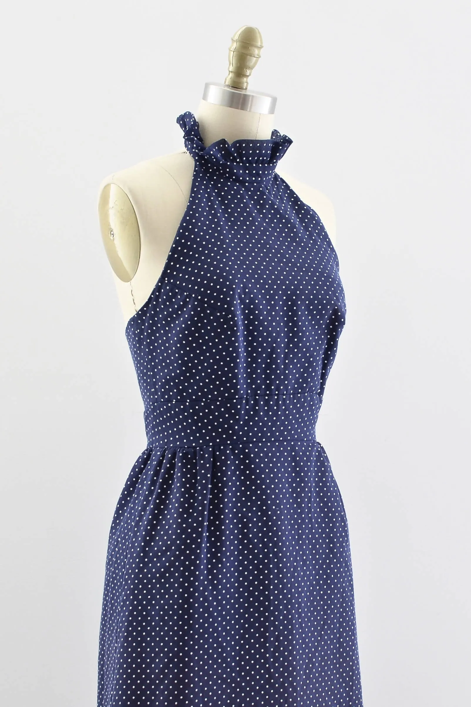 Polka Dot Halter Dress