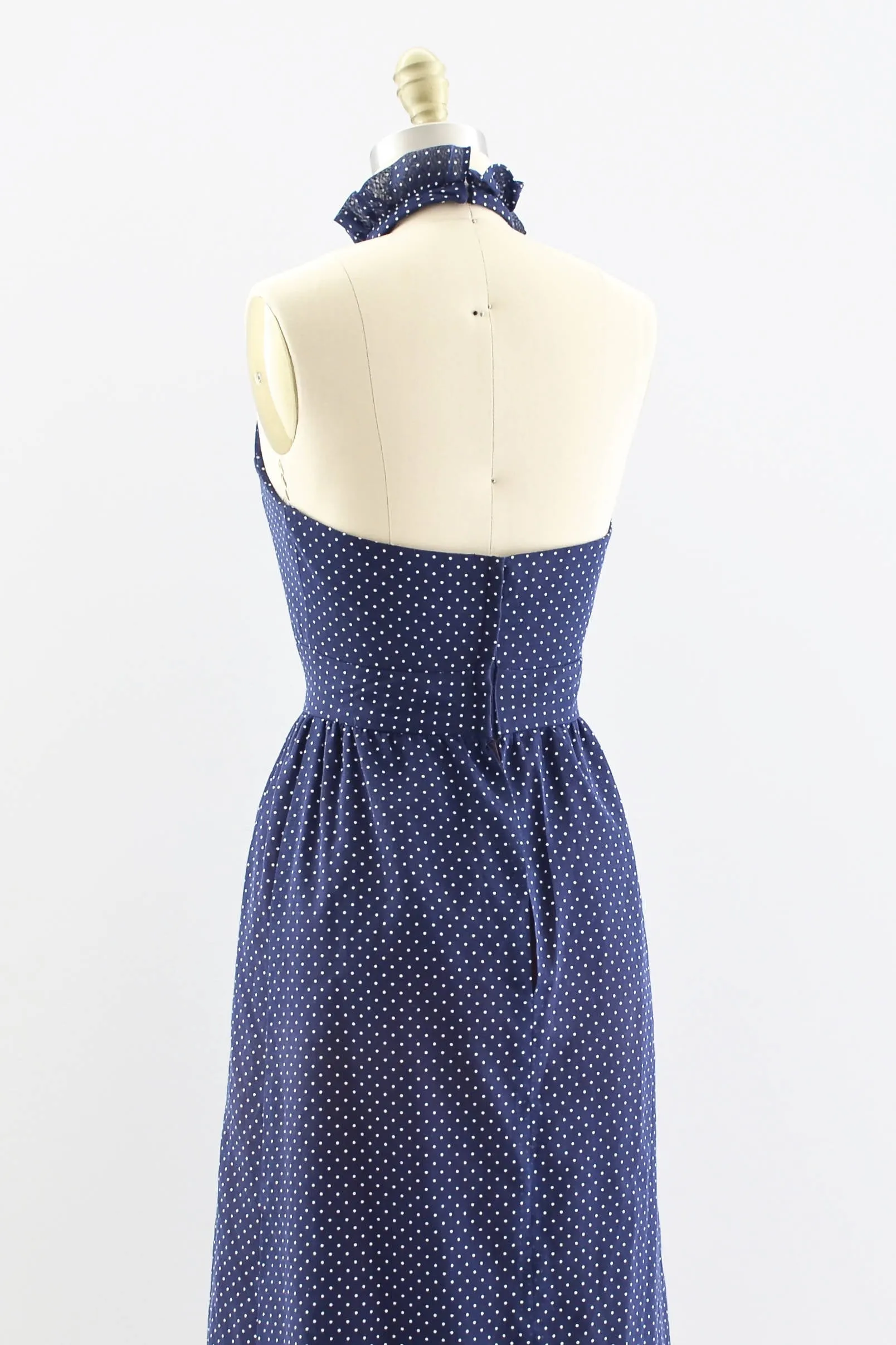 Polka Dot Halter Dress
