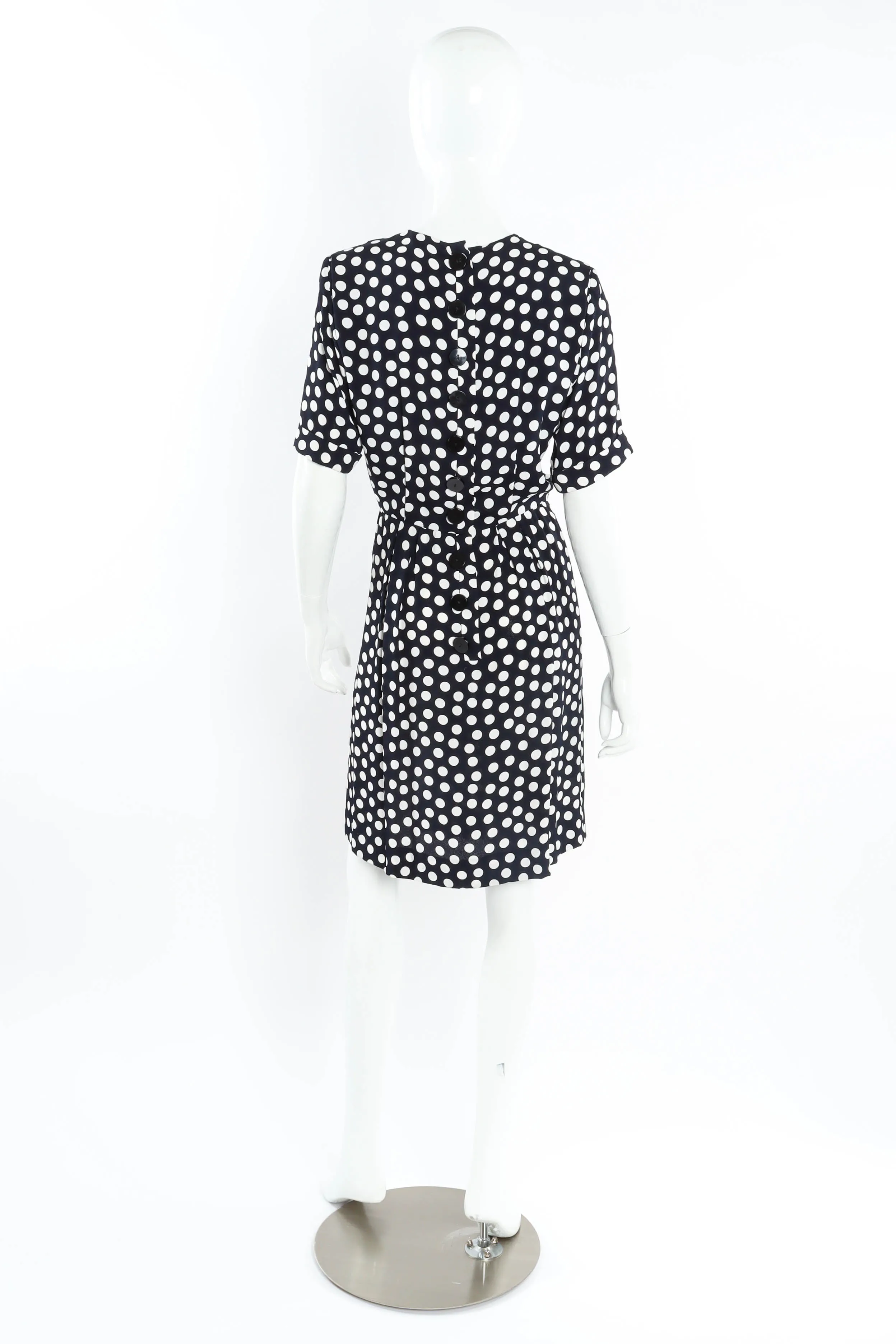 Polka Dot Pleat Dress