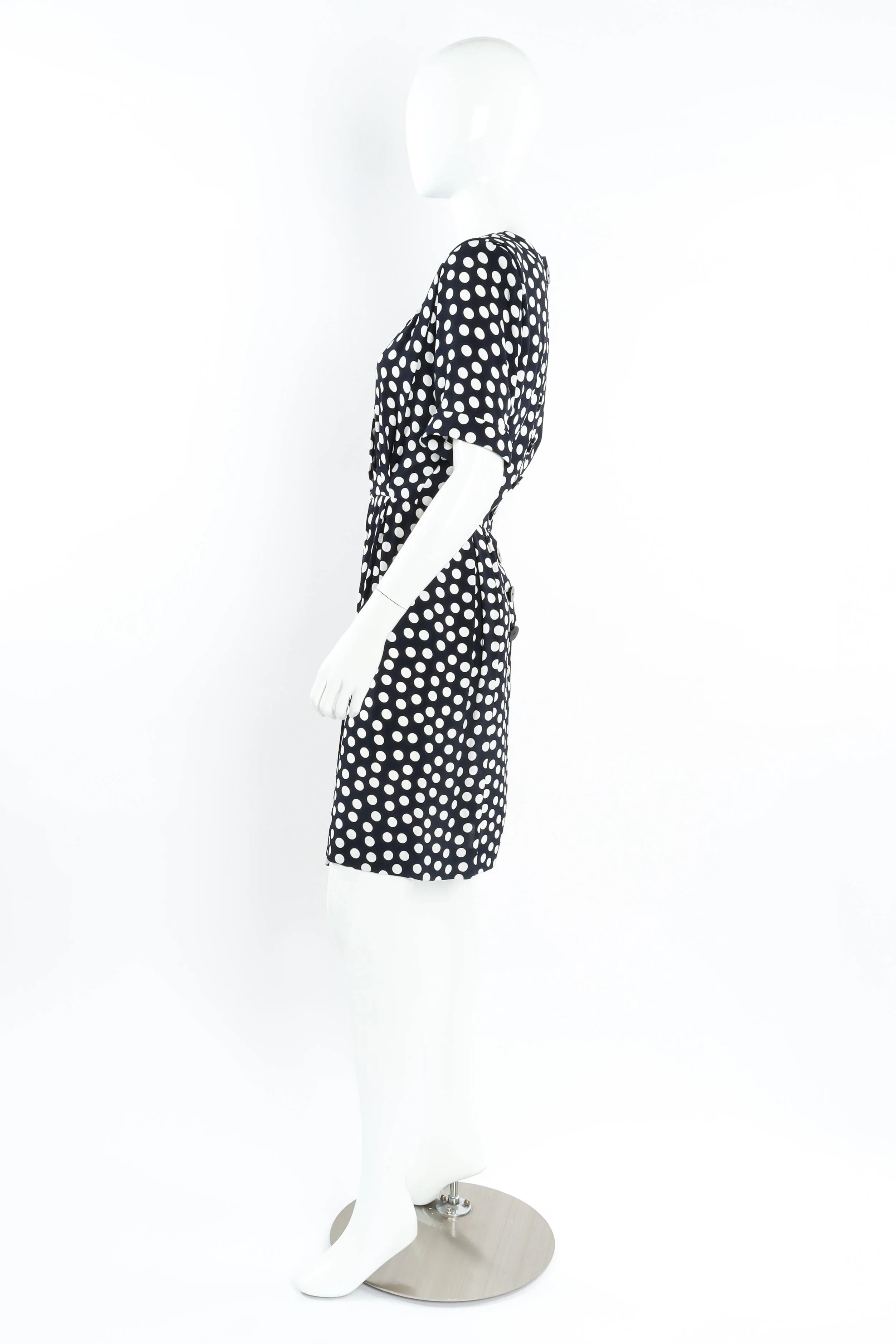 Polka Dot Pleat Dress