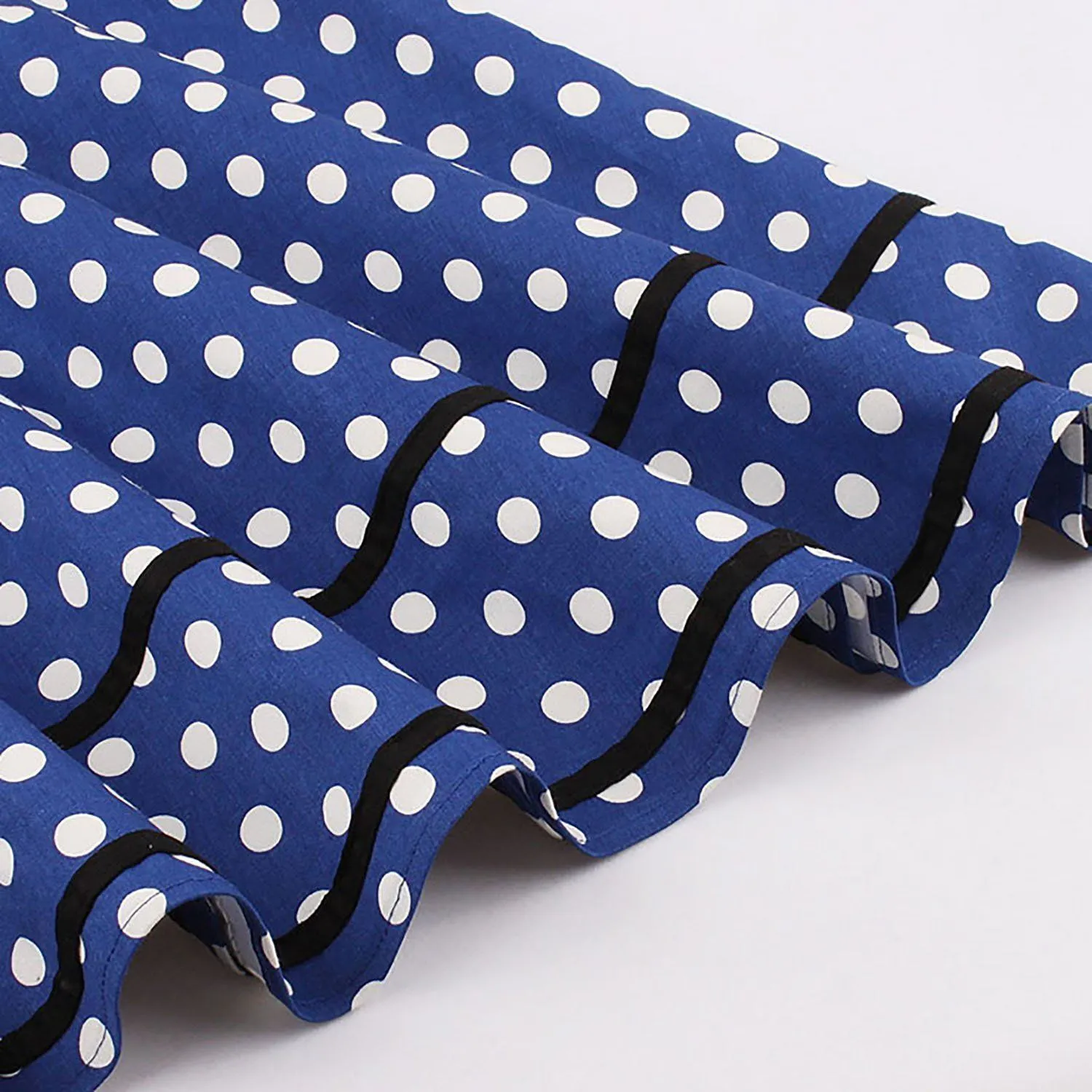 Polka Dot Retro Vintage Style Cocktail Party Swing Dress