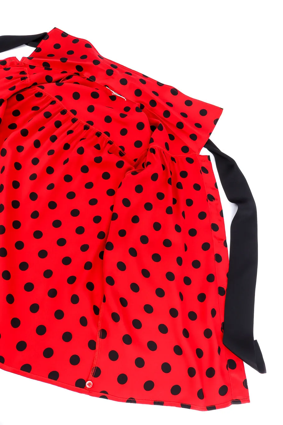 Polka Dot Silk Blouse