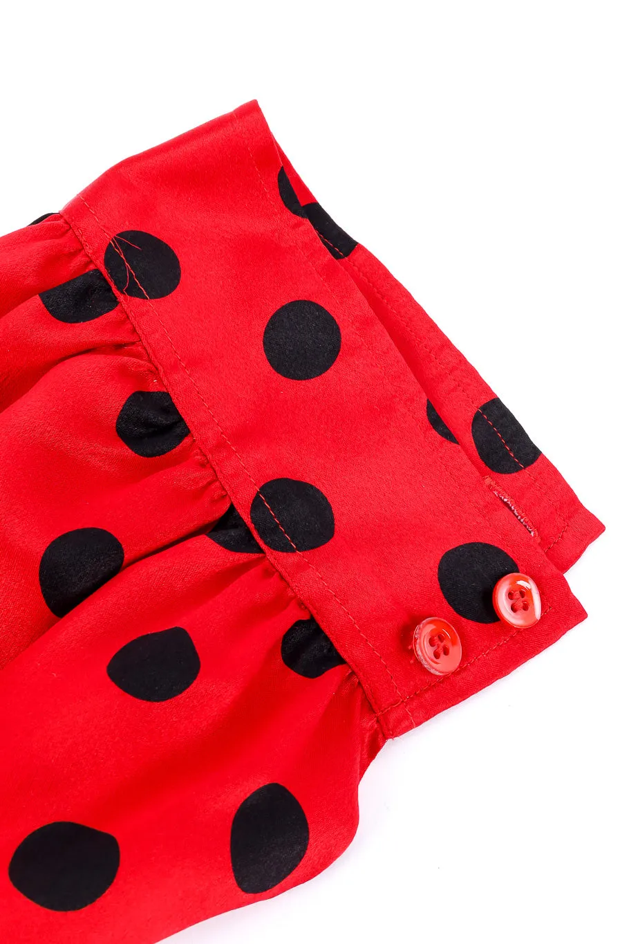 Polka Dot Silk Blouse