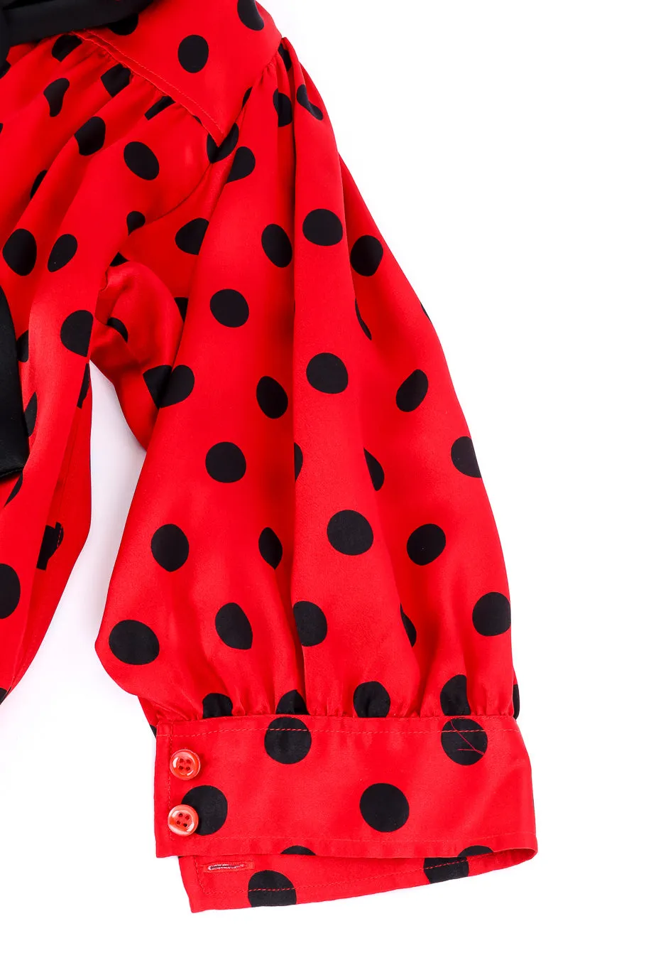 Polka Dot Silk Blouse