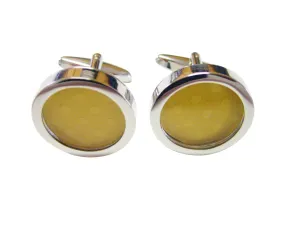 Polka Dot Yellow Cufflinks