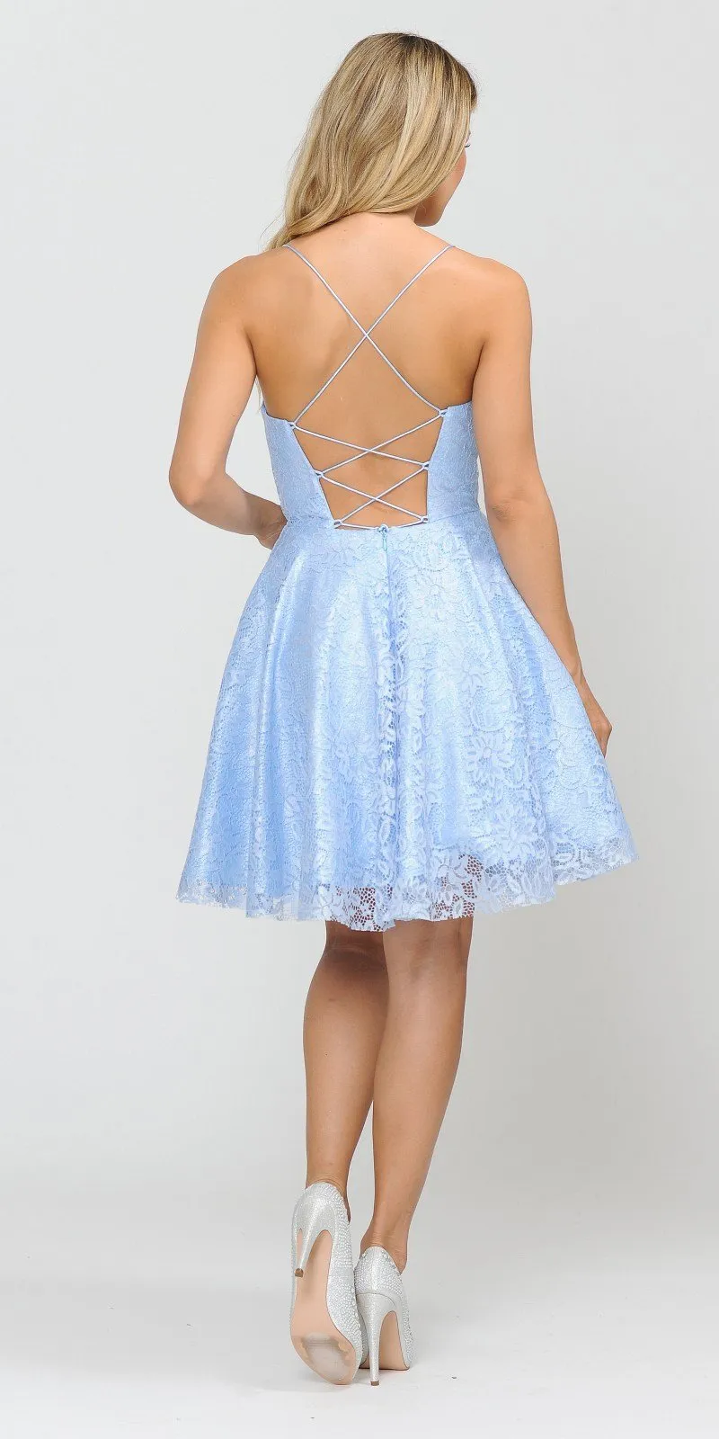 Poly USA 8388 Homecoming Short Dress with Pockets