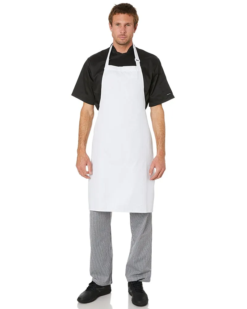 Polycotton Bib Apron - White
