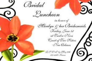 POPPIES CUSTOM INVITATION