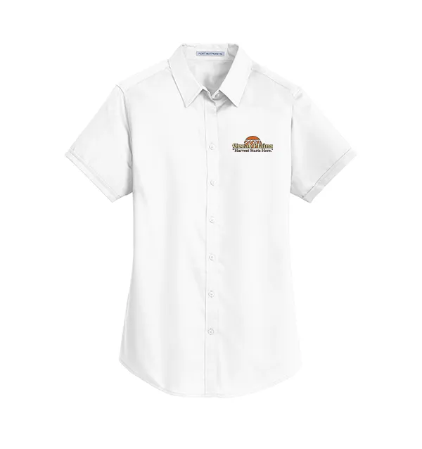 Port Authority® Women's Short Sleeve SuperPro™ Twill Shirt