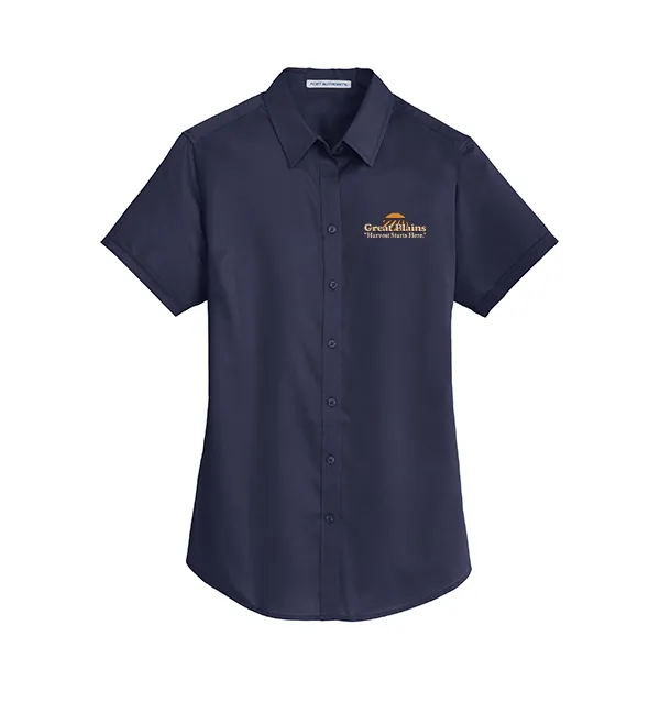 Port Authority® Women's Short Sleeve SuperPro™ Twill Shirt