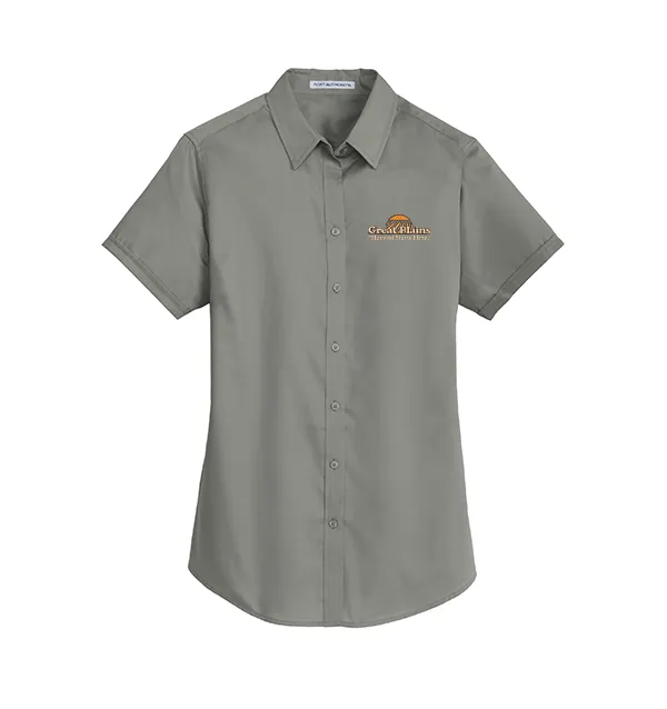 Port Authority® Women's Short Sleeve SuperPro™ Twill Shirt