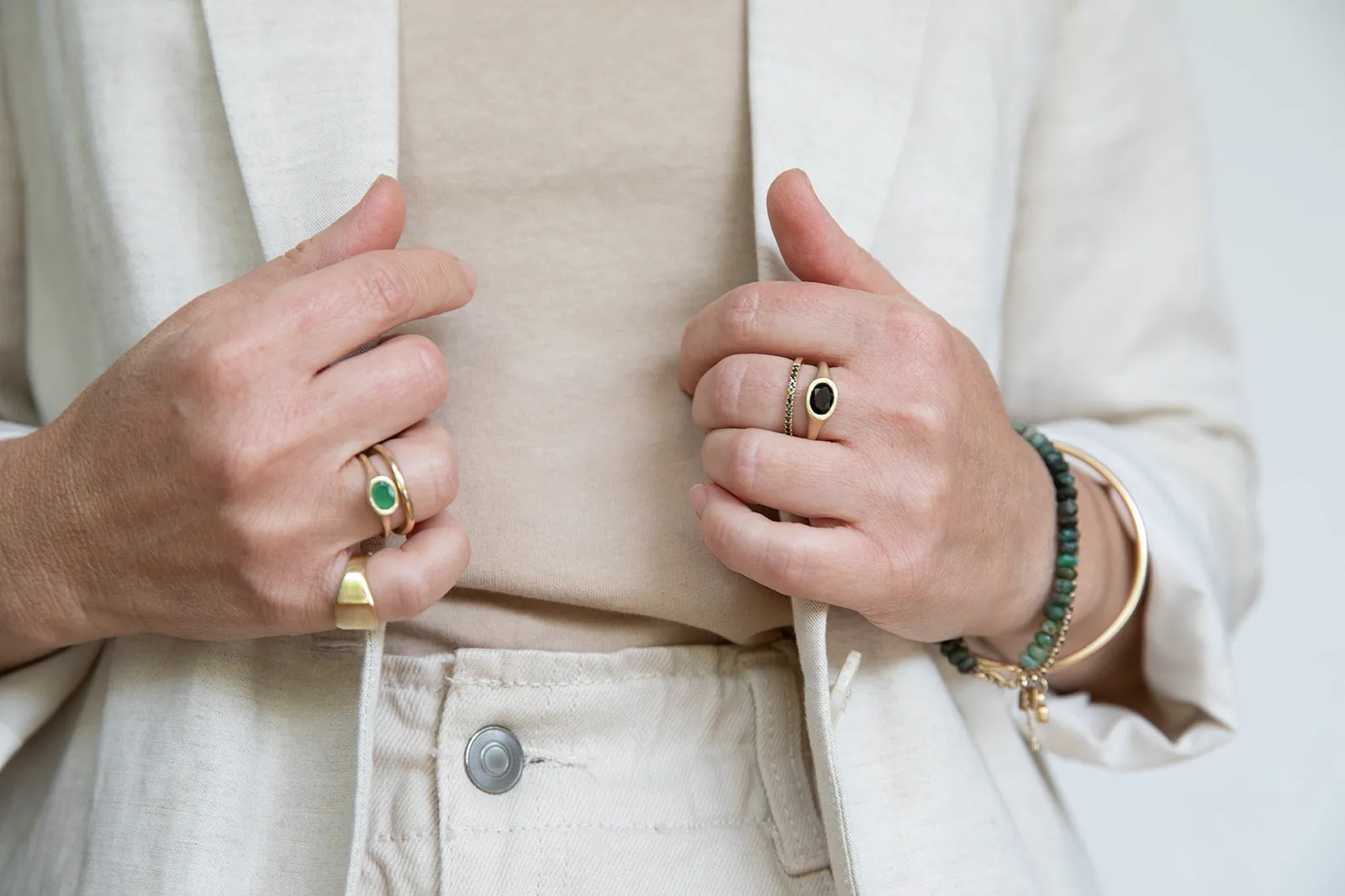 Princess Crown Gold & Onyx Signet Ring