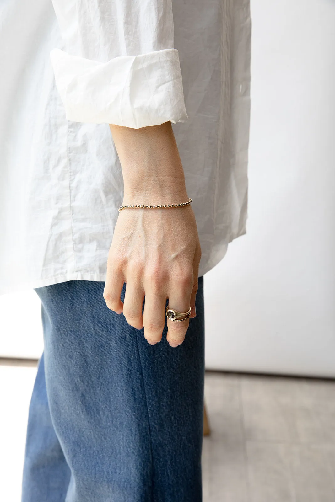 Princess Crown Gold & Round African Sapphire Signet Ring