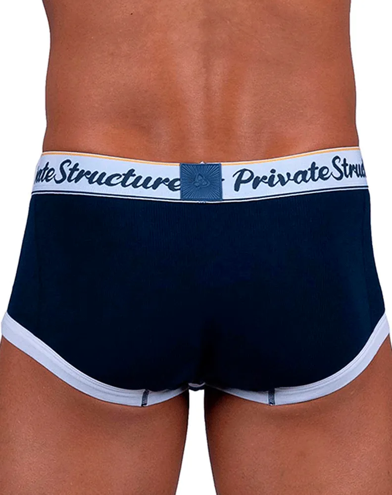Private Structure Scus4530 Classic Mid Waist Trunks Navy