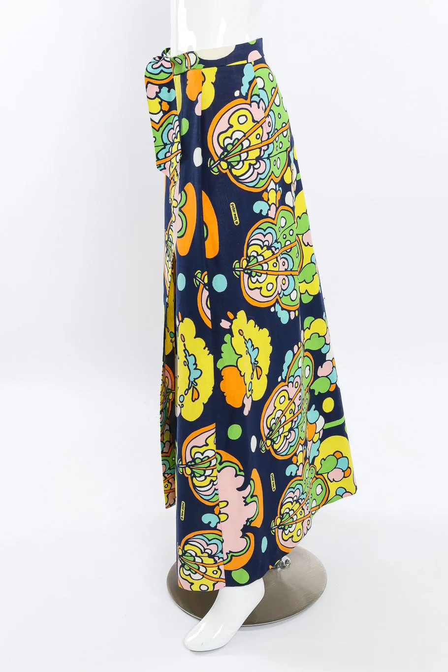 Psychedelic Poppy Print Skirt