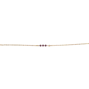 Purple Amethyst Crystal  Bar Necklace