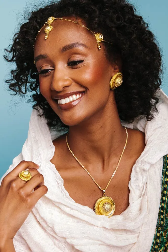 Quitisha Necklace, Ring, Earring, and Hair Set