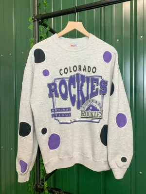 "1 of 1" Colorado Rockies Polka Dot Sweater (M)