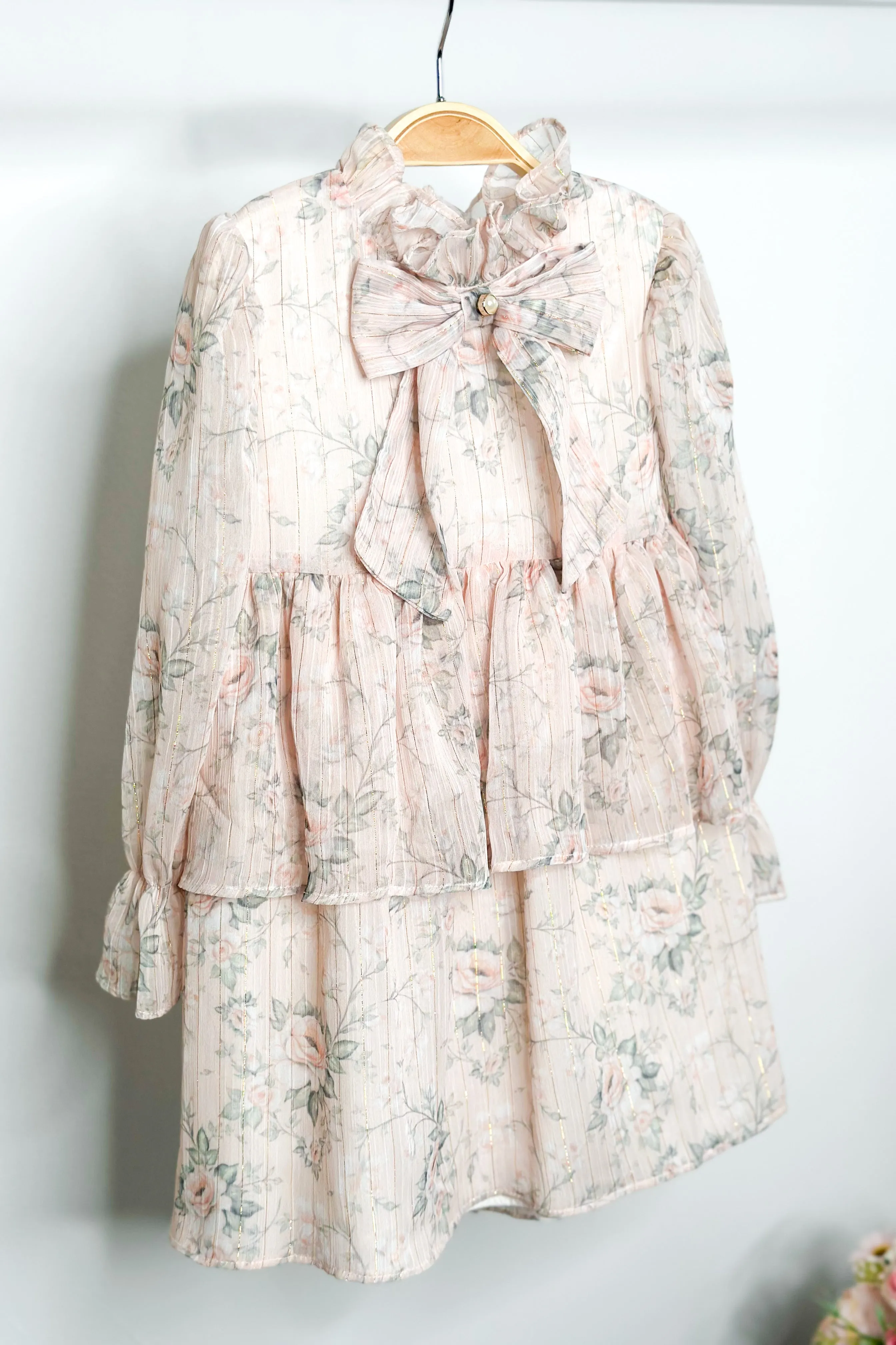 "Vienna" Pink Floral Dress