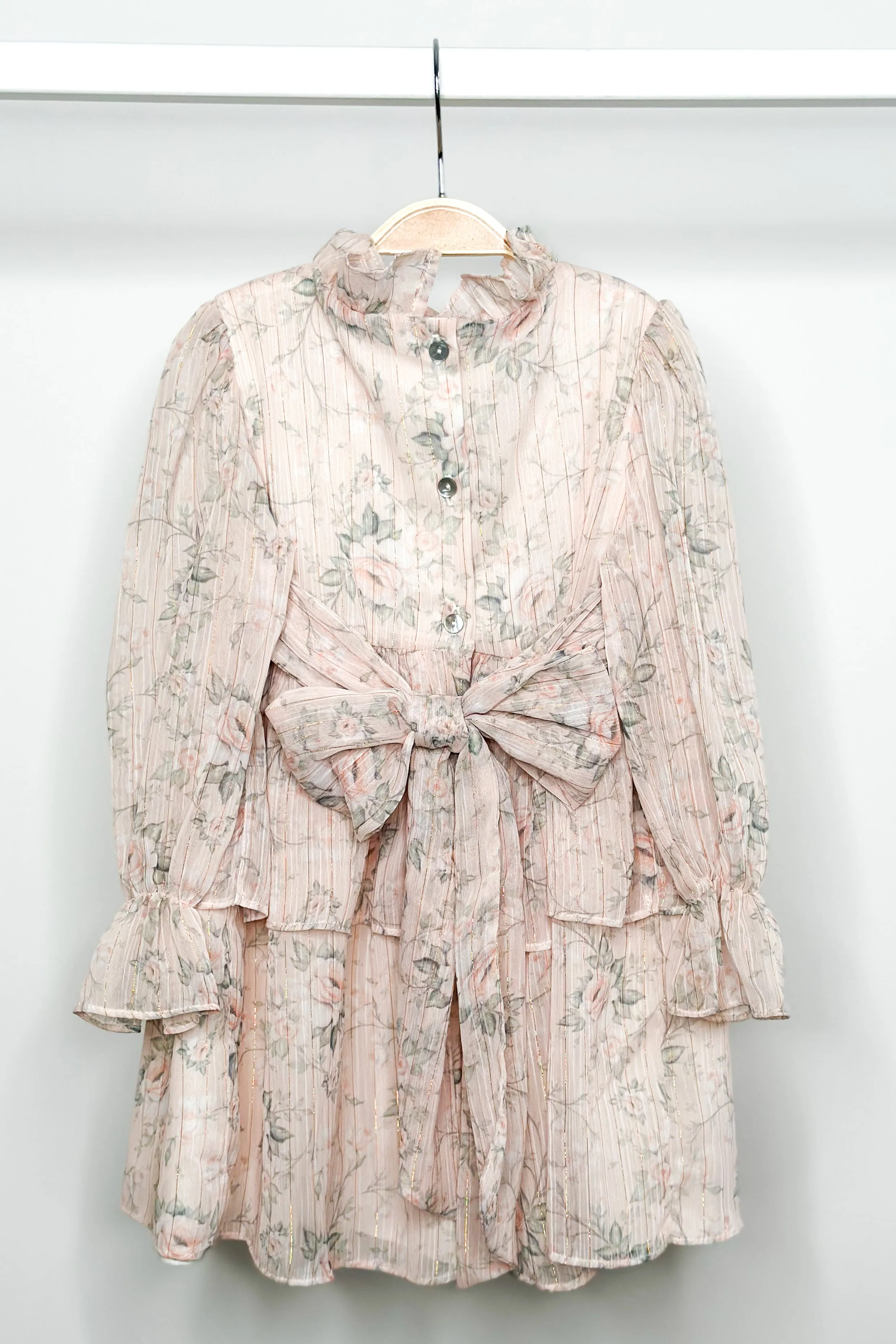 "Vienna" Pink Floral Dress