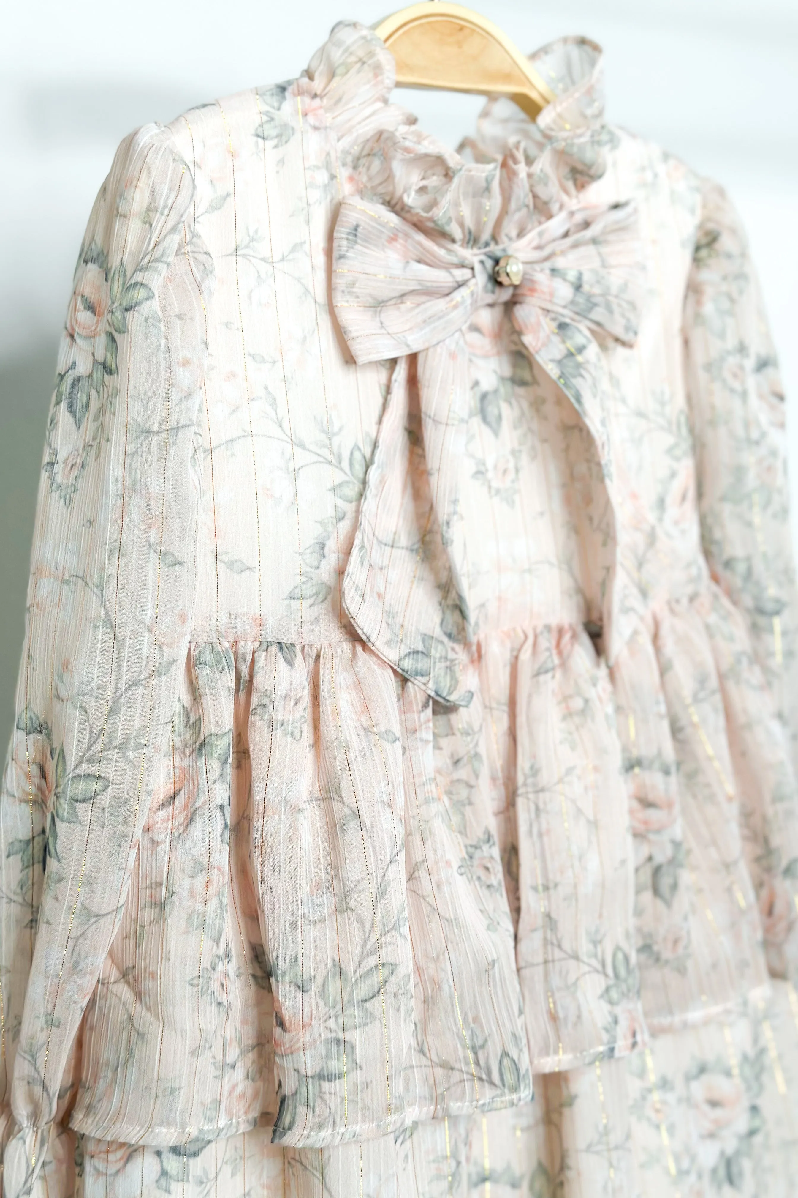 "Vienna" Pink Floral Dress