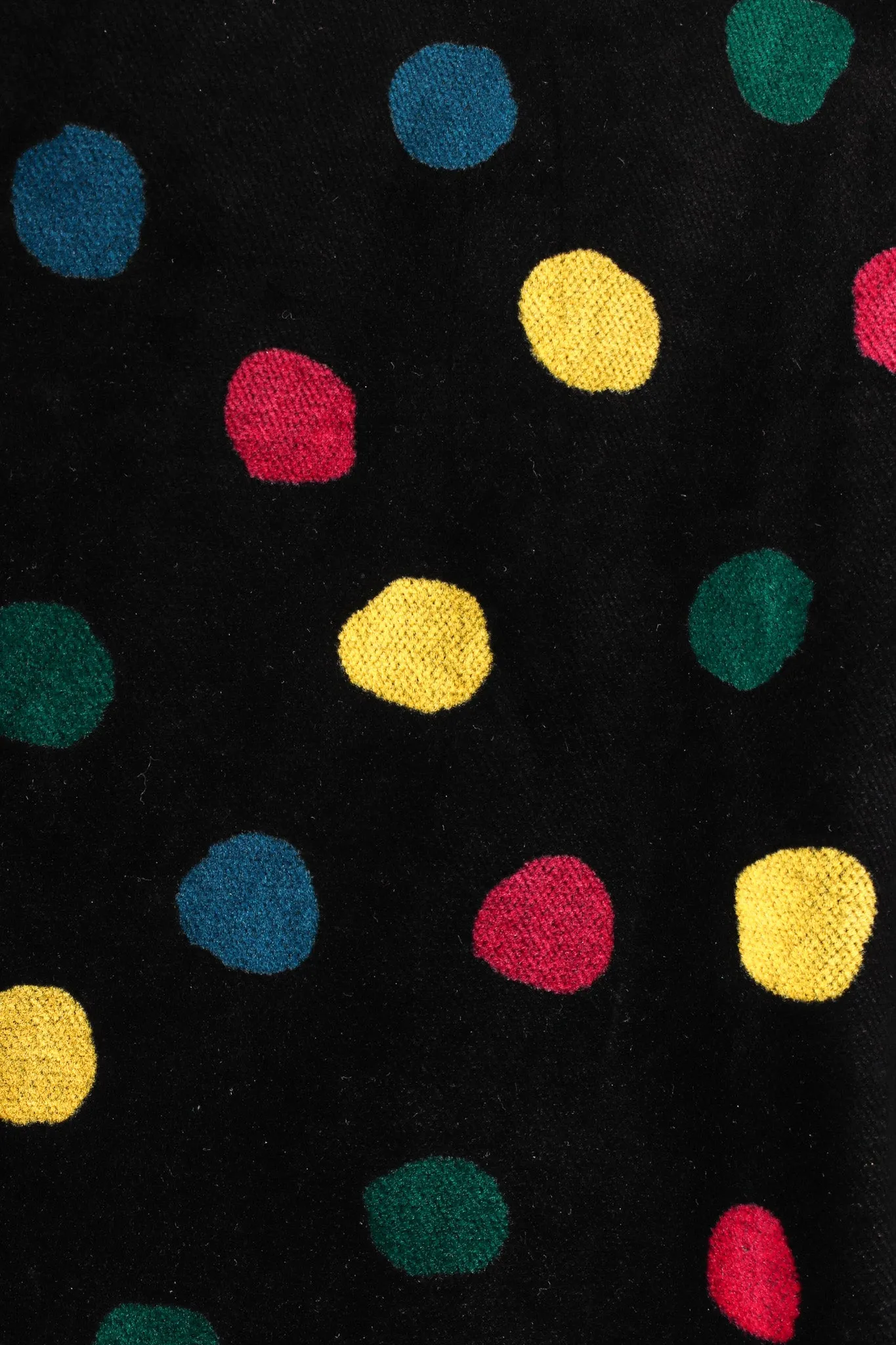 Rainbow Polka Dot Velvet Coat