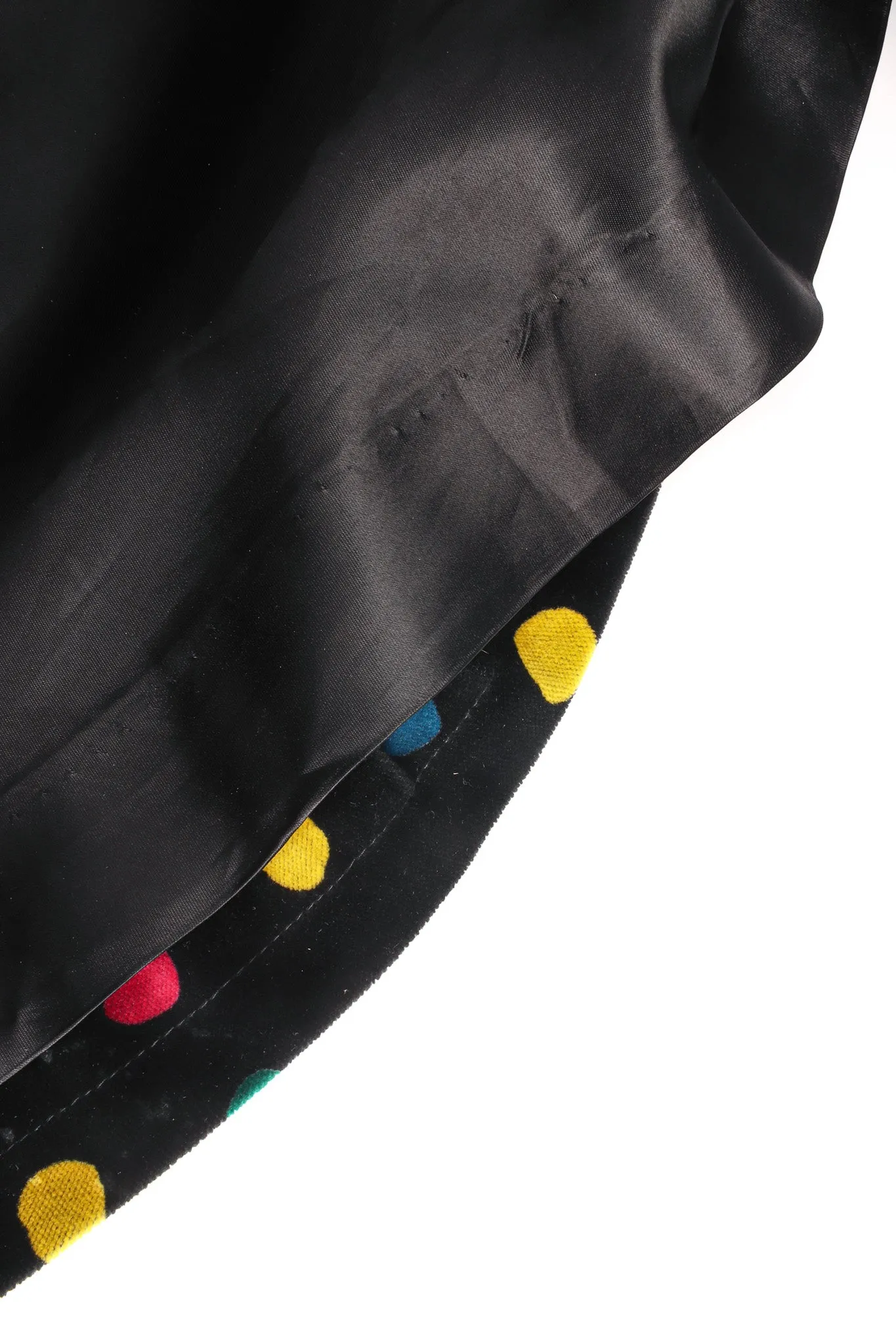 Rainbow Polka Dot Velvet Coat