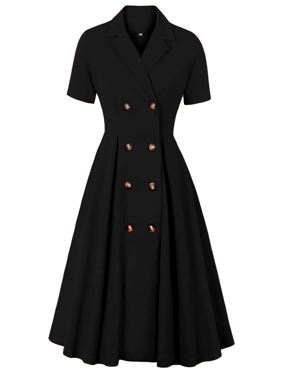 Red Polka Dots V Neck 1950S Vintage Swing Dress With Button