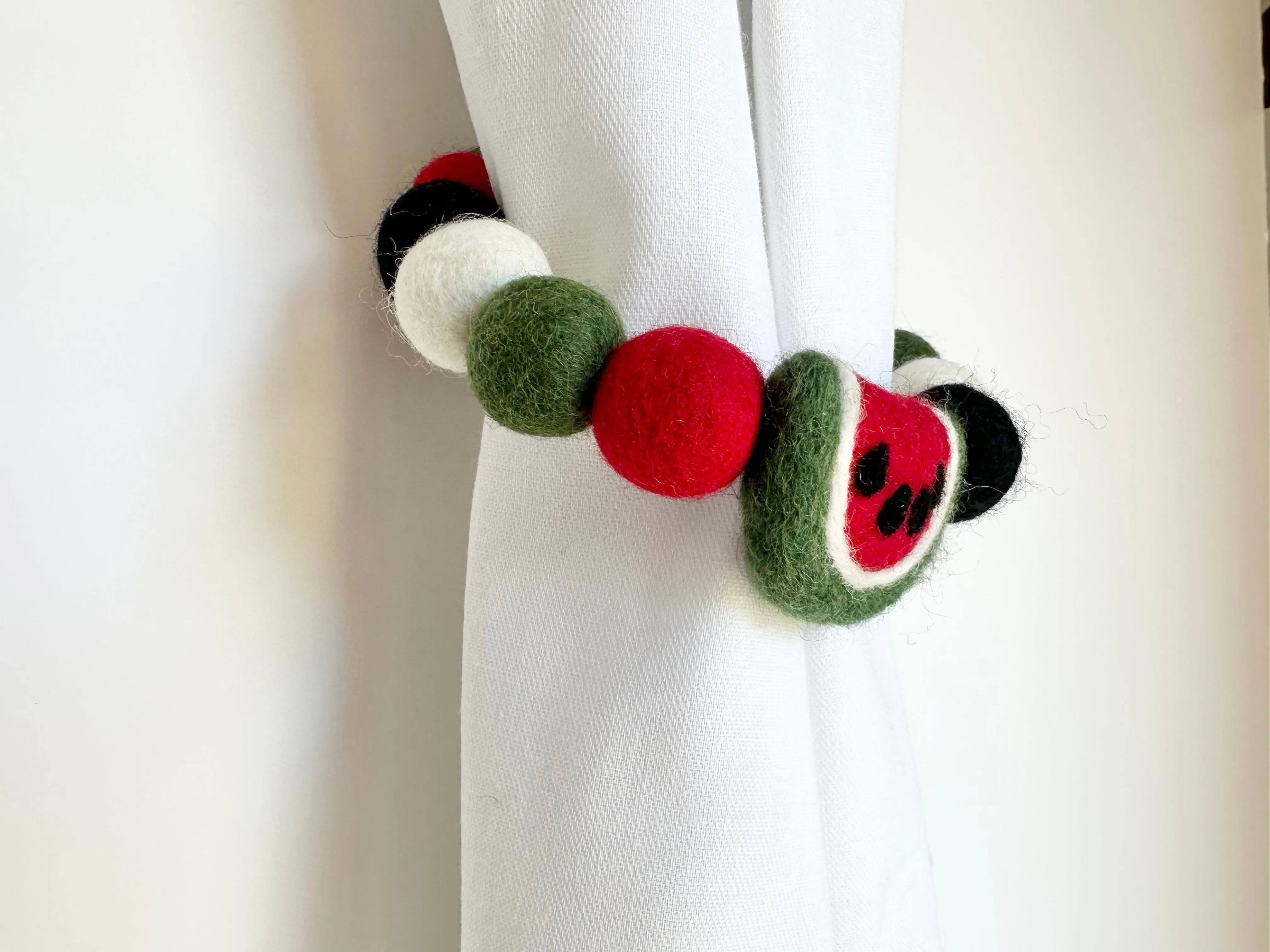 Red Watermelon Curtain Tie Backs