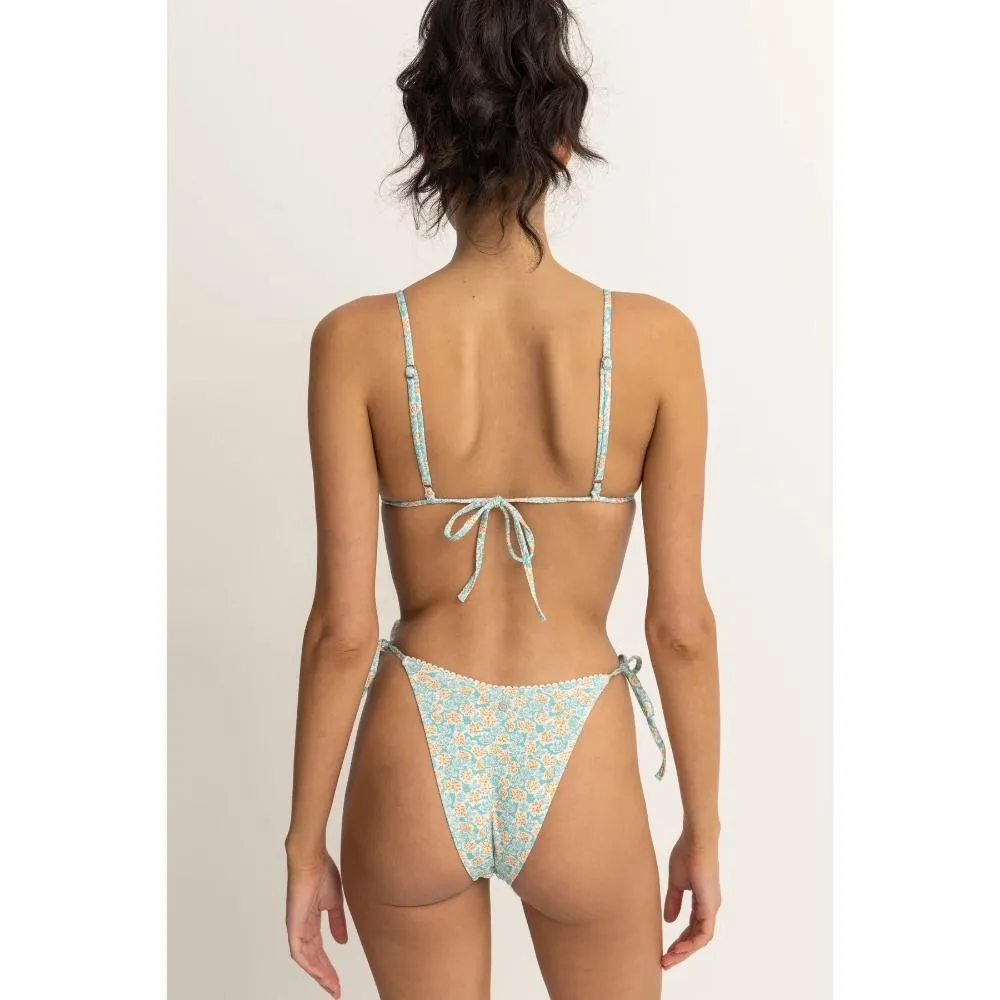 RHYTHM SUNBURST FLORAL SLIDE TRI TOP BLUE
