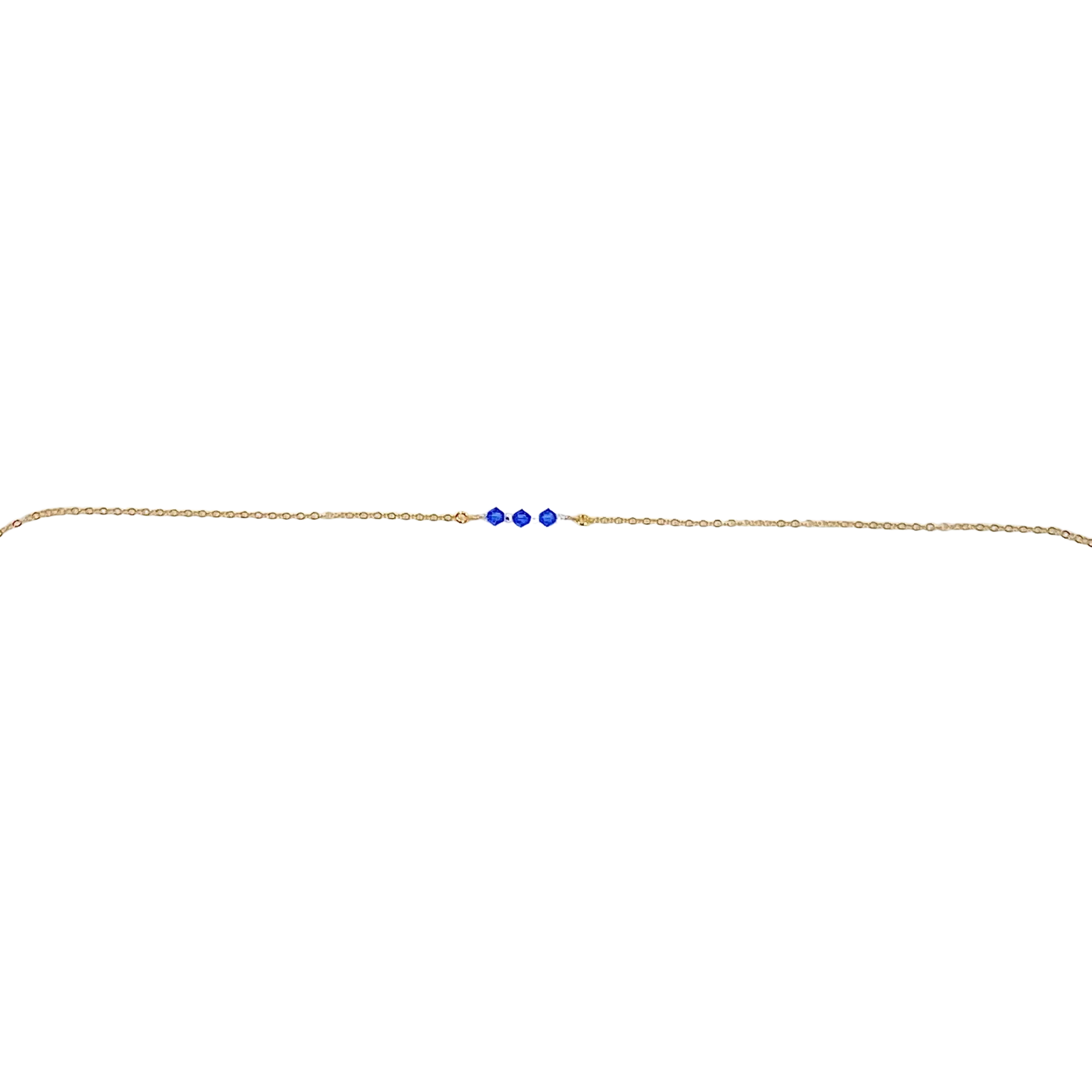Sapphire Crystal  Bar Necklace