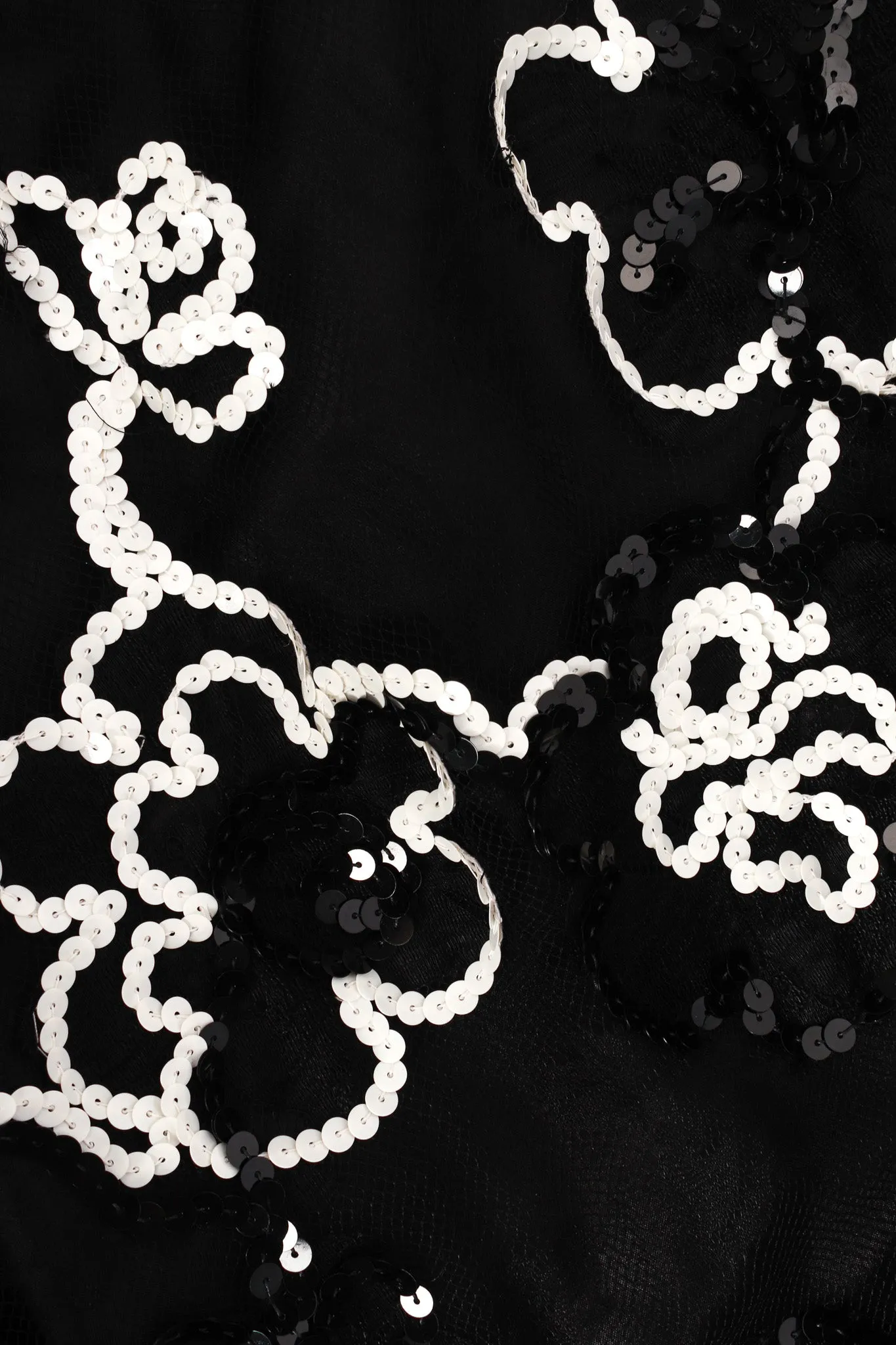 Sequin Floral Lace Polka Dot Dress