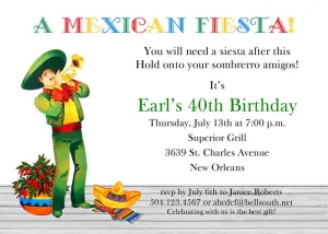SERENADED BY A CORNET CUSTOM INVITATION