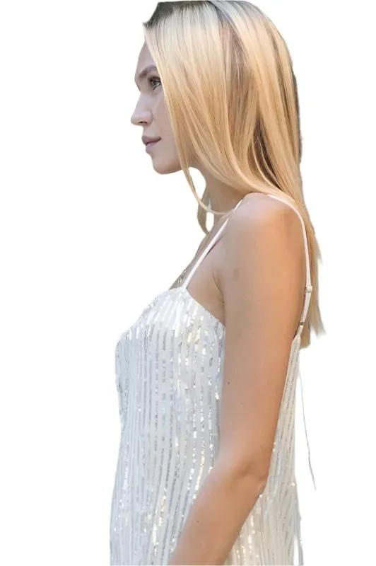Sleeveless Sequin Mini Dress