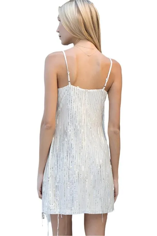 Sleeveless Sequin Mini Dress