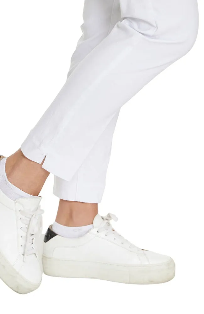 Slim-Sation® White Twill Ankle Pants