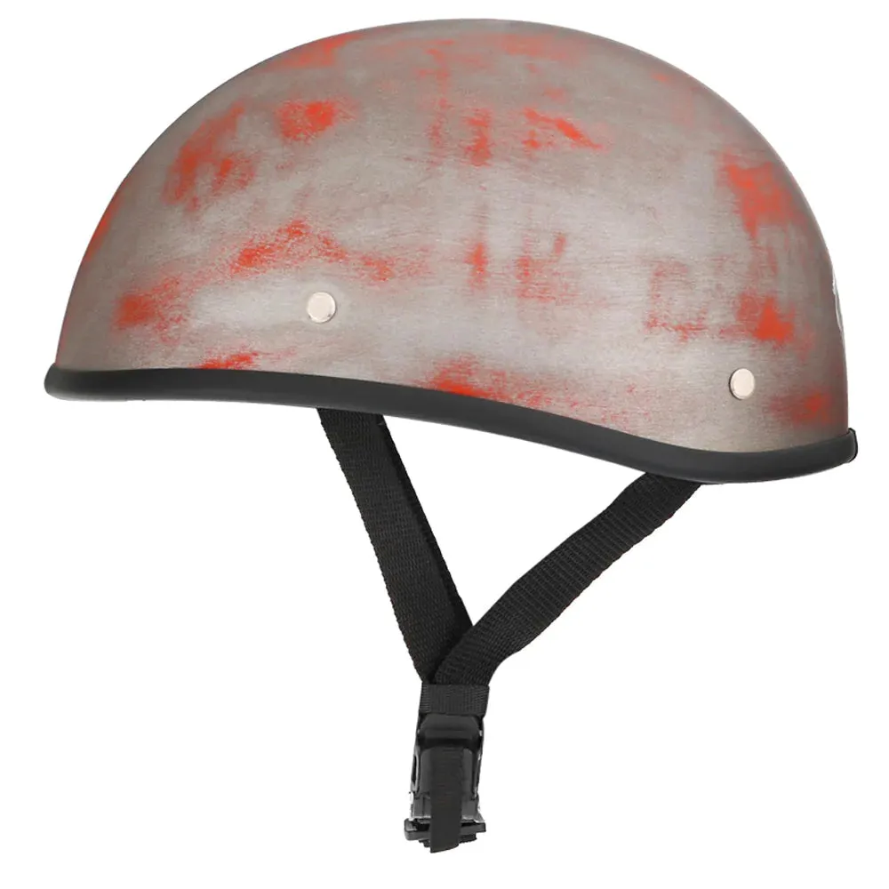 Smallest & Lightest DOT Beanie Helmet - Rust Black