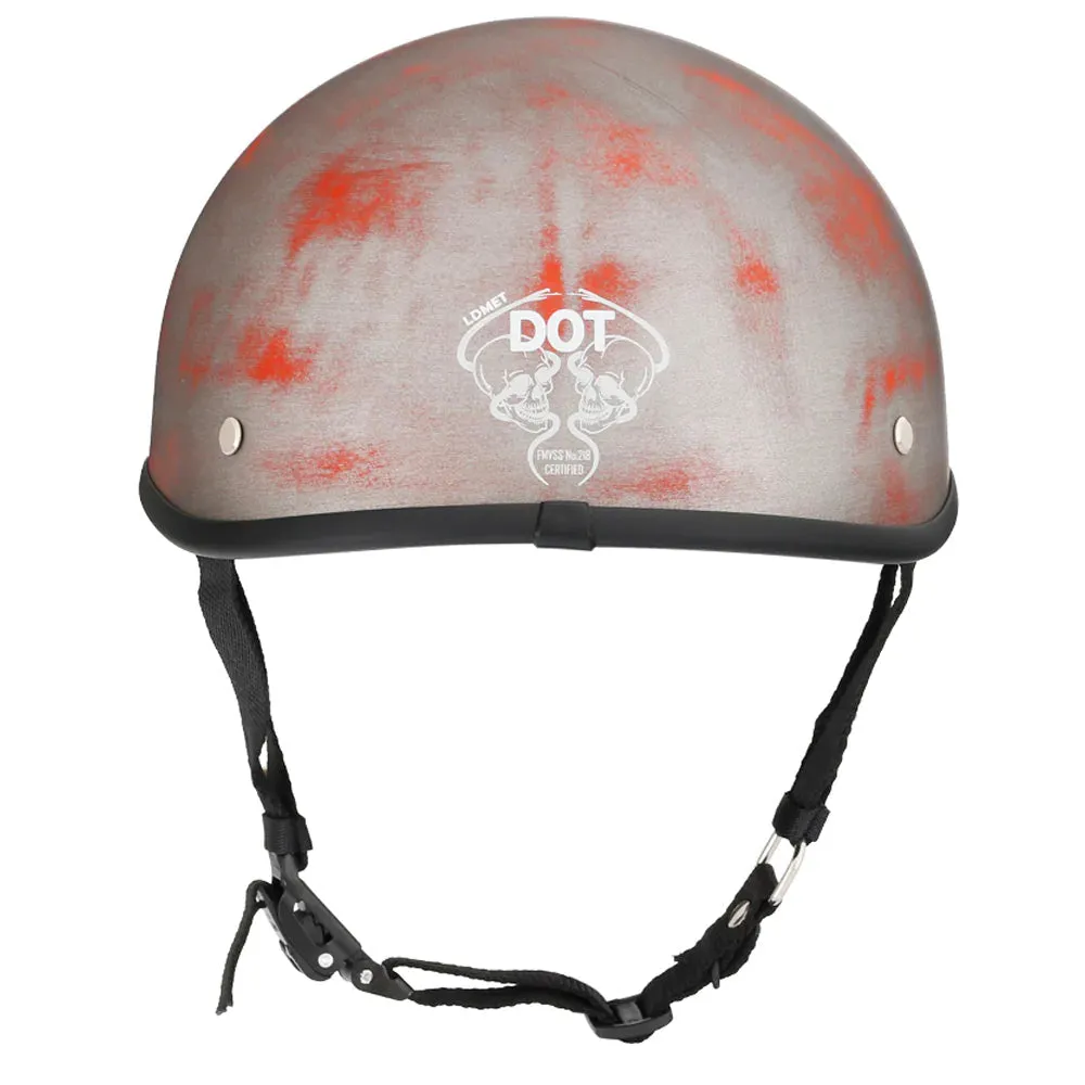 Smallest & Lightest DOT Beanie Helmet - Rust Black