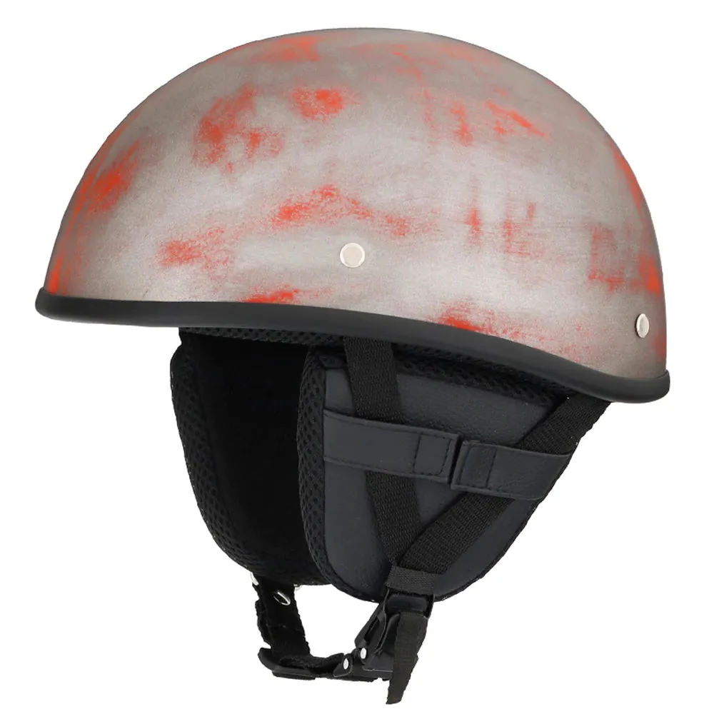Smallest & Lightest DOT Beanie Helmet - Rust Black