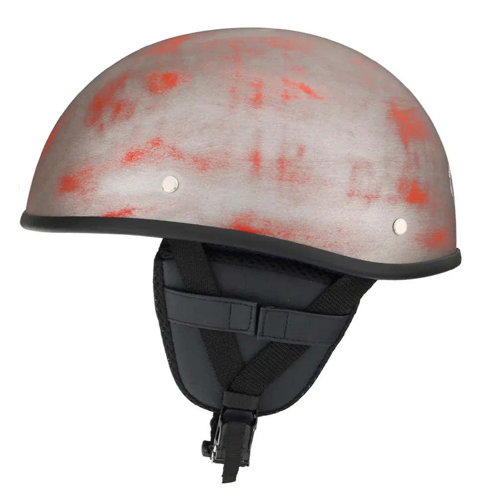 Smallest & Lightest DOT Beanie Helmet - Rust Black