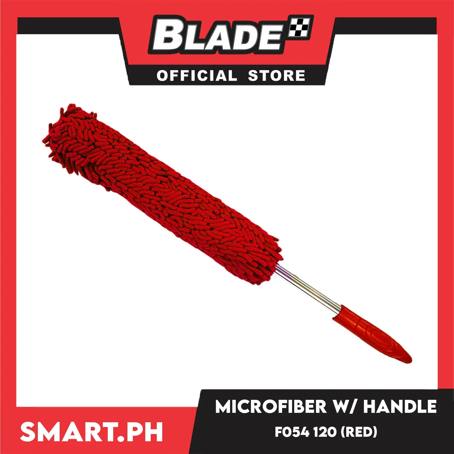 Smart.ph Microfiber Dust Cleaner With Handle F054 67cm (Violet) Multipurpose Duster/Cleaning Dashboard Duster/Interior Car Detailing Brush/Lint Free Microfiber Cloths, Exterior or Interior Use