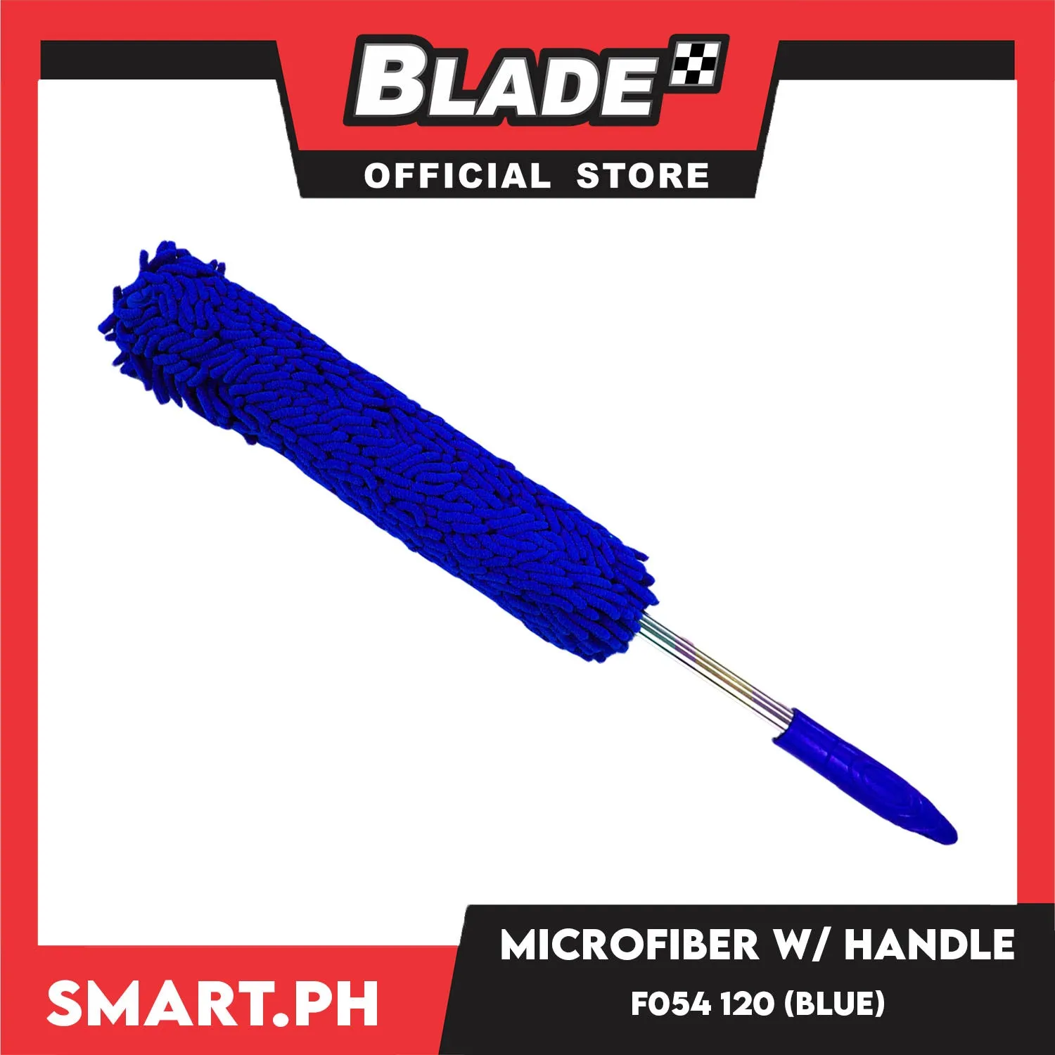 Smart.ph Microfiber Dust Cleaner With Handle F054 67cm (Violet) Multipurpose Duster/Cleaning Dashboard Duster/Interior Car Detailing Brush/Lint Free Microfiber Cloths, Exterior or Interior Use