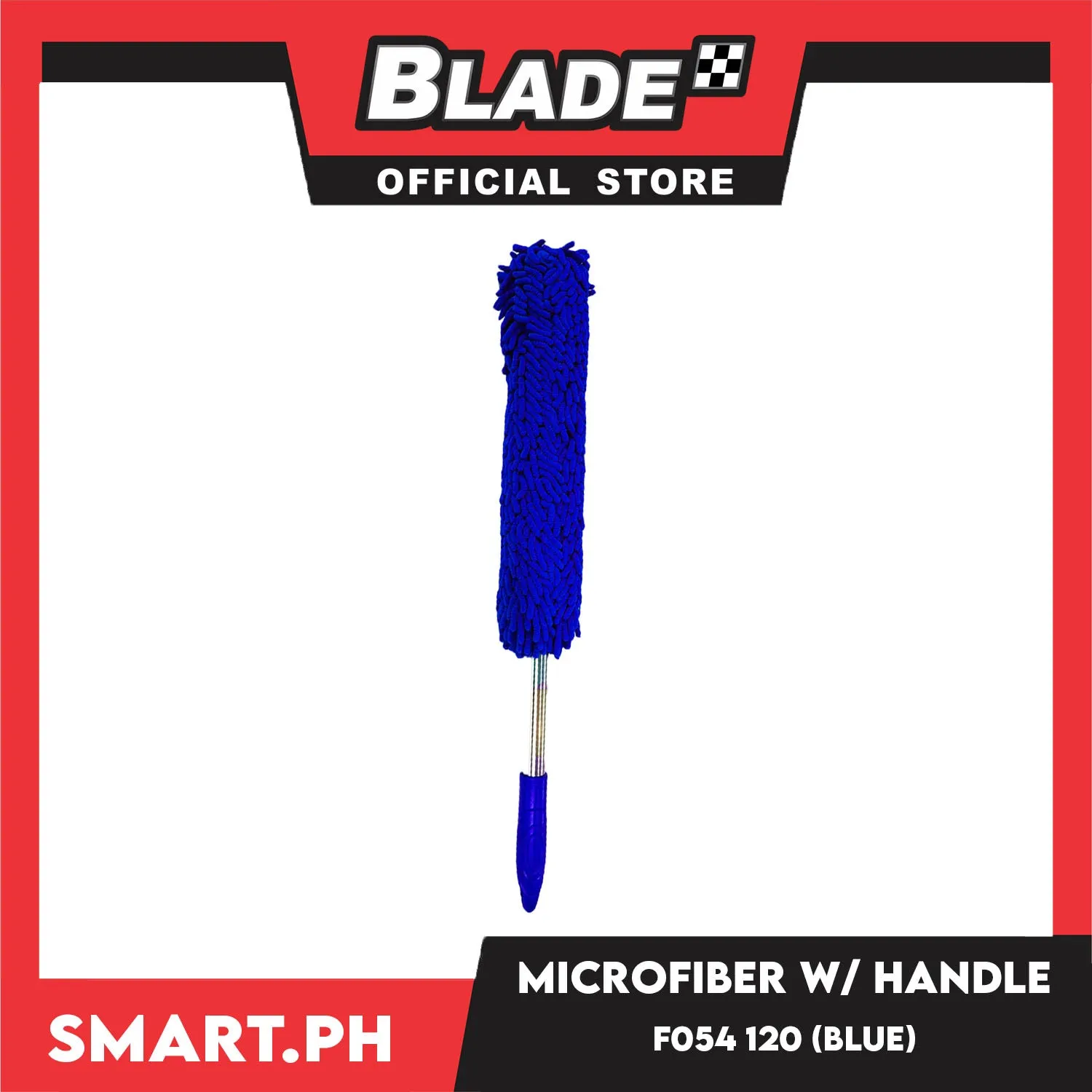Smart.ph Microfiber Dust Cleaner With Handle F054 67cm (Violet) Multipurpose Duster/Cleaning Dashboard Duster/Interior Car Detailing Brush/Lint Free Microfiber Cloths, Exterior or Interior Use