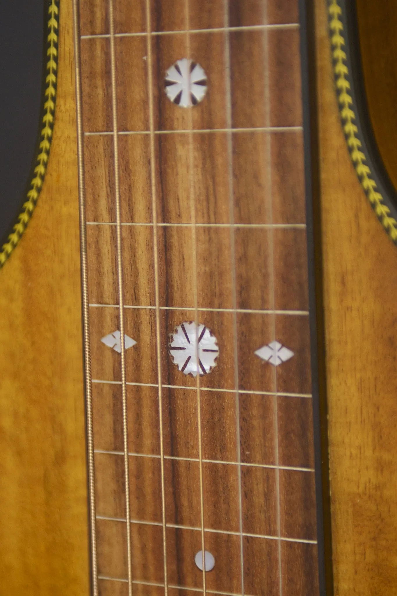 SOLD Asher Acoustic Hawaiian Imperial Lap Steel with custom Snowflake Inlay #047