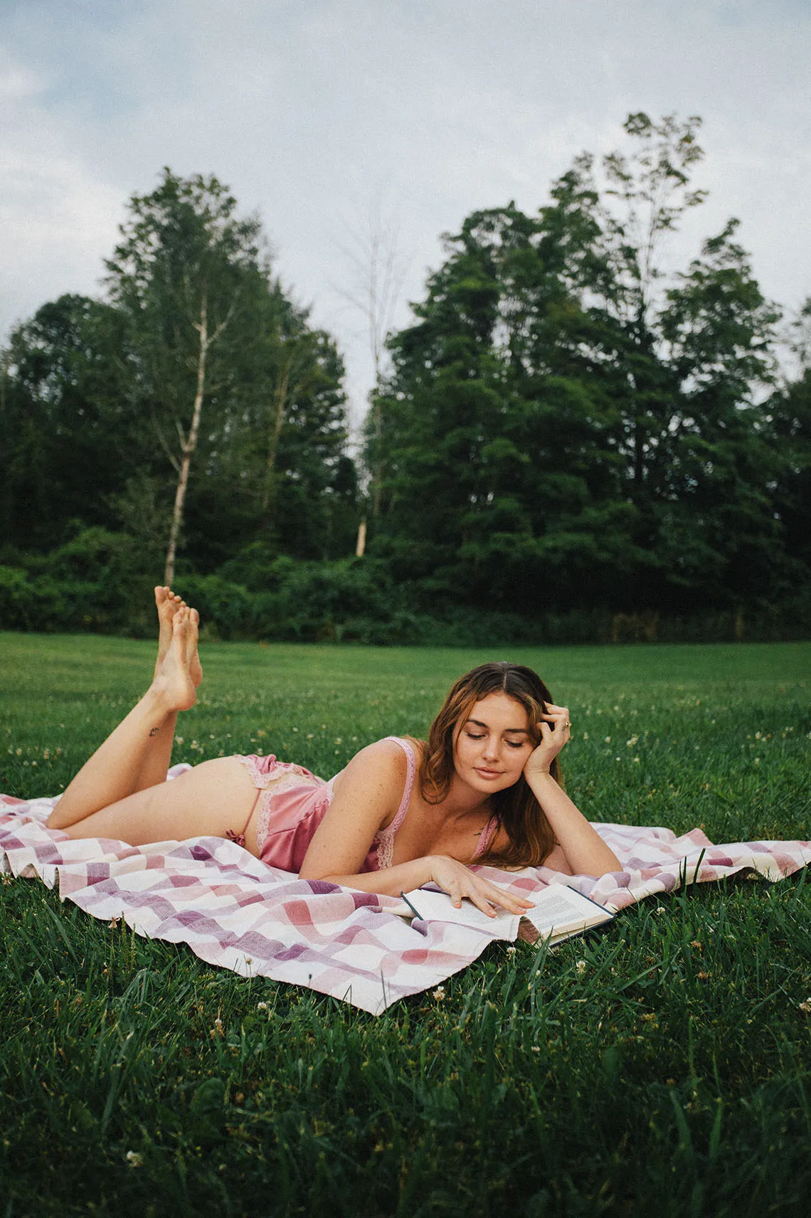 Sonnet Tie Panty in Rose Silk Charmeuse
