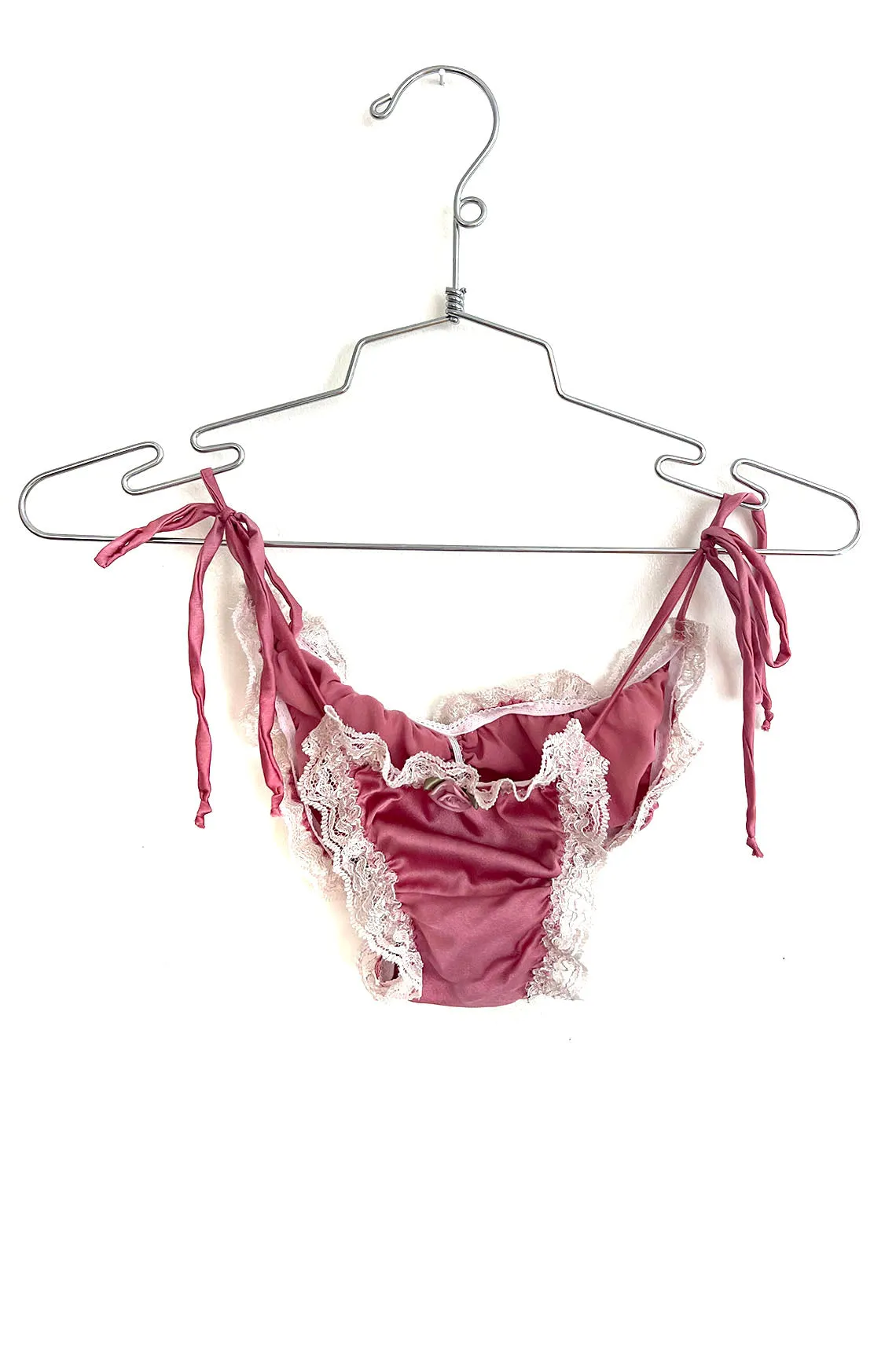 Sonnet Tie Panty in Rose Silk Charmeuse